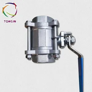 1000wog High Pressure 3PC Ball Valve SS304 SS316 Thread Ball Valve