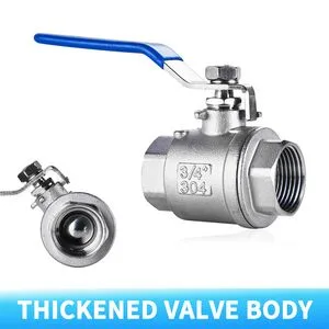 Factory SS304 2PC Ball Valve 1000wog NPT/Bsp Full Port High Platform