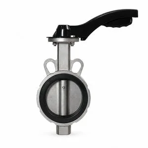 Stainless Steel Wafer Butterfly Valve with Locking Lever Handle