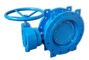 Butterfly Valve Pn16 Dn150-Dn1800 Double Flange Double Eccentric Soft Sealed BS5163