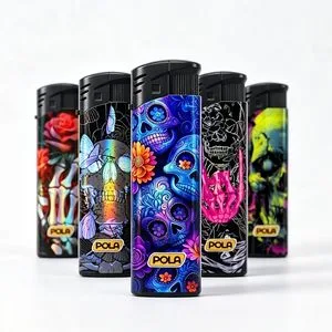 50PCS Display Box Packed Refillable Gas Lighter Set for Convenience Store Wholesale with CE Un1057