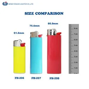 ISO9994 Certified Classic Maxi J6 Size Flint Lighter Heavy Duty Wholesale Disposable Plastic Gas Lighter