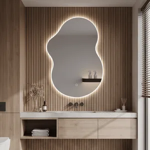 Modern Backlit LED Bathroom Mirror with Dimmable Anti-Fog Light for Home Decoration Bathroom Vanity Espejo