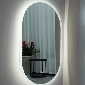 Smart Touch Control LED Bathroom Mirror with Anti Fog Film Hotel Wholesale Available