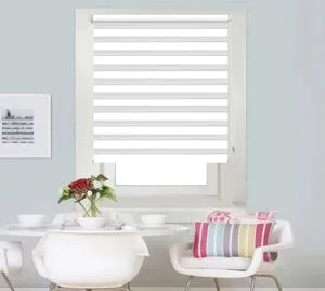 Cr-119 Zebra-Patterned Blackout Roller Shutter - Polyester Material