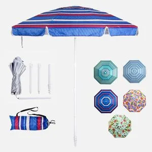 Source Factory Hot Sale Blue Twill Premium Fabric Lightweight Outdoor Furniture Beach Umbrella Gift Items Wholesale Market Promotion Giftware Gift Items