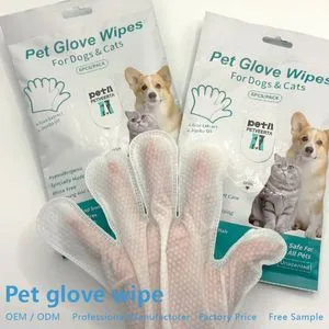 OEM ODM Pet Products Suppliers Natural Pet Grooming Products, Pet Cleaning Gloves with Waterless Gentle Formula for Dogs & Cats, Private Label